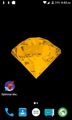 Gold Diamond Live Wallpaper 2 android App screenshot 0